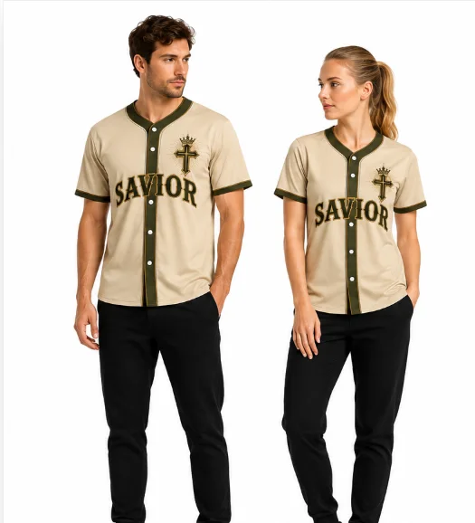 New 2026 Men's Christian Baseball Jersey With "JESUS" And Ornate Cross Print Casual Baggy Streetwear Popular Baseball Shirt Top
New 2026 Men's Christian Baseball Jersey With "JESUS" And Ornate Cross Print Casual Baggy Streetwear Popular Baseball Shirt Top