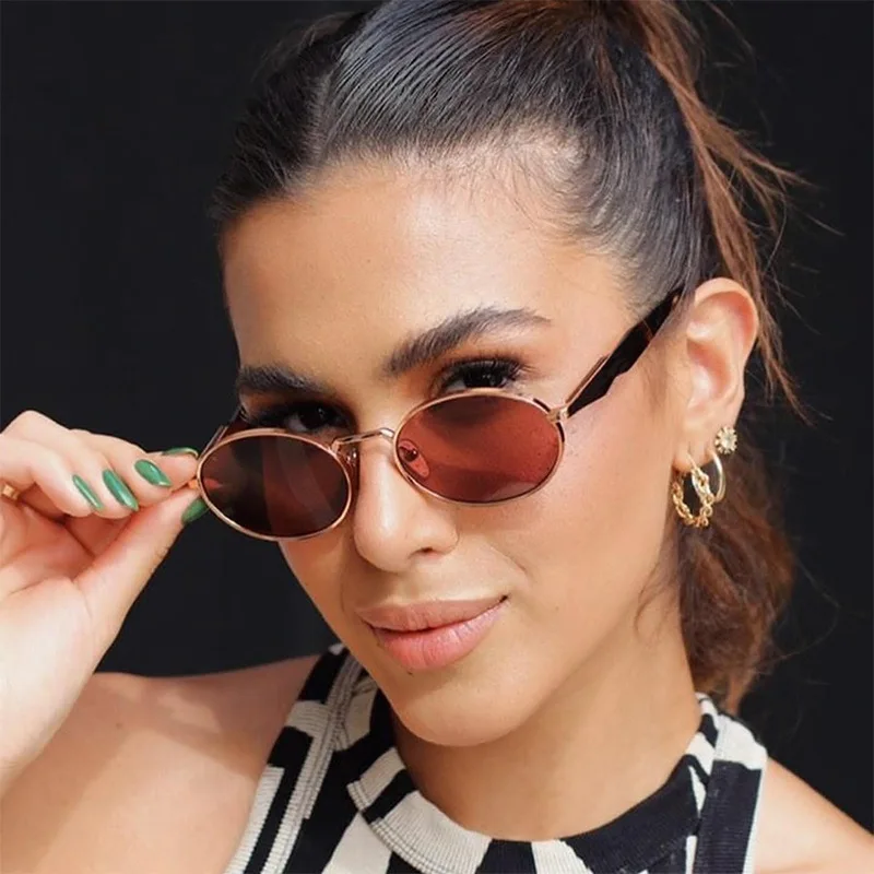 Designer Sunglasses Woman Metal Frame Oval Luxury Sun Glasses Eyewear Retro Eyeglasses Gafas De Sol Mujer UV400
Designer Sunglasses Woman Metal Frame Oval Luxury Sun Glasses Eyewear Retro Eyeglasses Gafas De Sol Mujer UV400