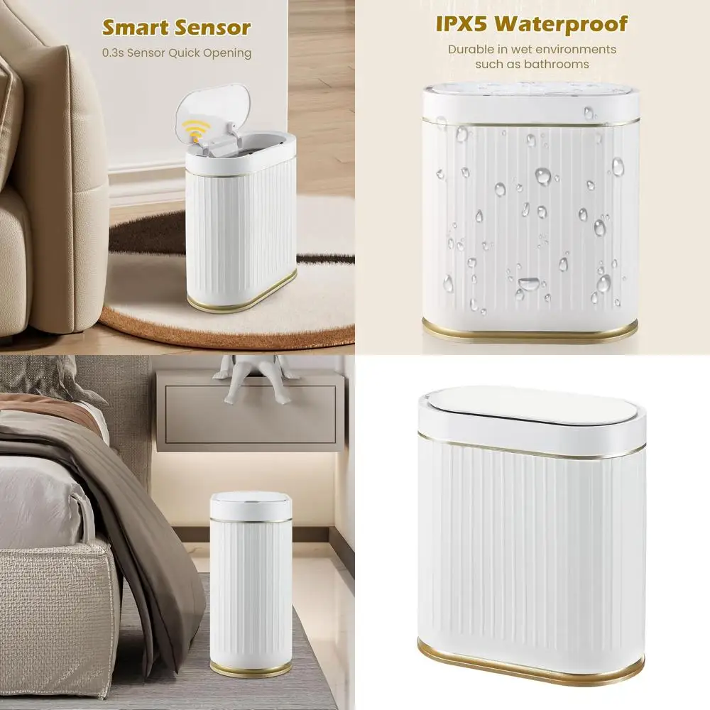 Автоматический мусорный бак с датчиком движения, 2 галлона, умное ведро мощностью 7,5 л для ванной комнаты, спальни, офиса
Автоматический мусорный бак с датчиком движения, 2 галлона, умное ведро мощностью 7,5 л для ванной комнаты, спальни, офиса