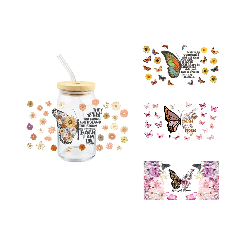 3D Butterfly UV DTF Cup Wraps For Glass Bottle Mug Beautiful Animals Decals Waterproof Adhesive Strong Sticky Transfers DIY
3D Butterfly UV DTF Cup Wraps For Glass Bottle Mug Beautiful Animals Decals Waterproof Adhesive Strong Sticky Transfers DIY