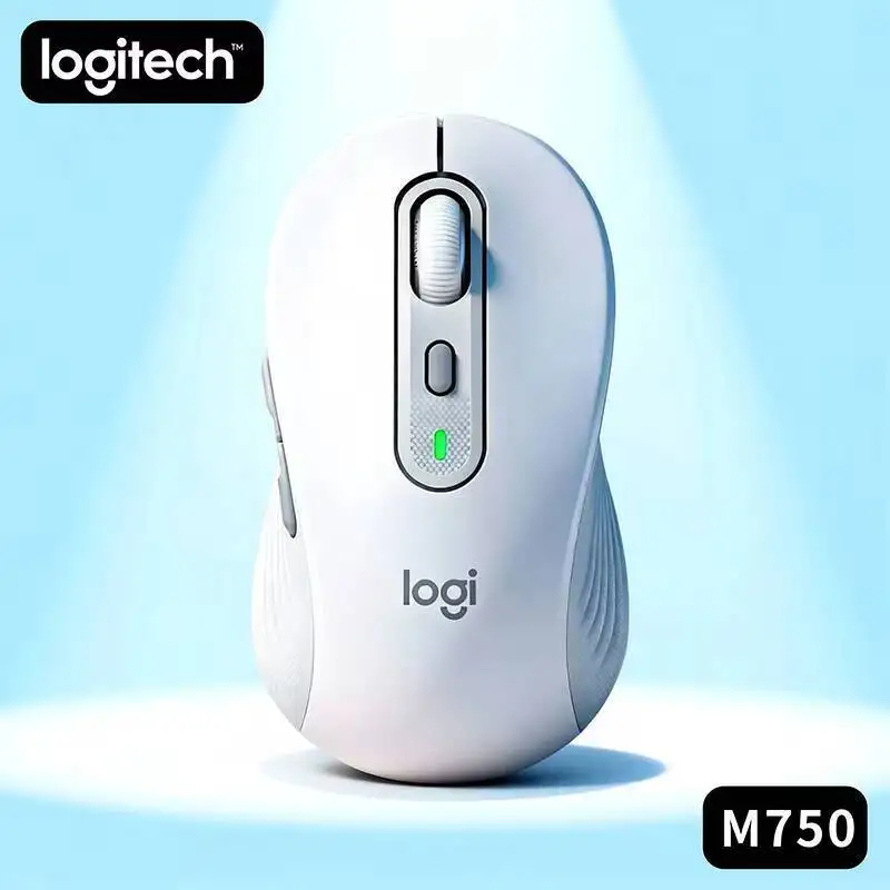 Logitech M750 Bluetooth Multi-Device Mouse Silent Operation Logi Bolt USB Receiver For PC Mac Tablet Home Work Mouse