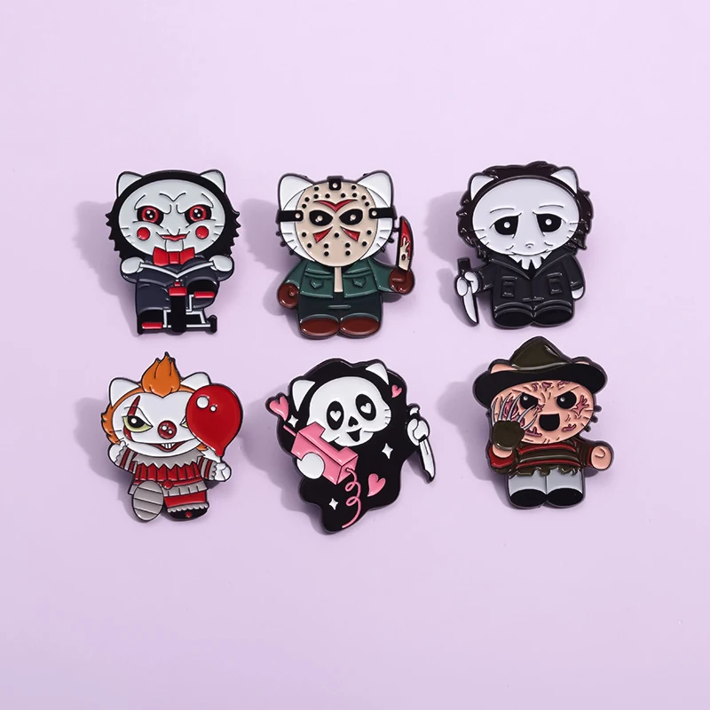 Cartoon Creepy Enamel Pins Halloween Creative Metal Brooches Punk Gothic Lapel Badge Backpack Clothes Accessories Gift Wholesale
Cartoon Creepy Enamel Pins Halloween Creative Metal Brooches Punk Gothic Lapel Badge Backpack Clothes Accessories Gift Wholesale