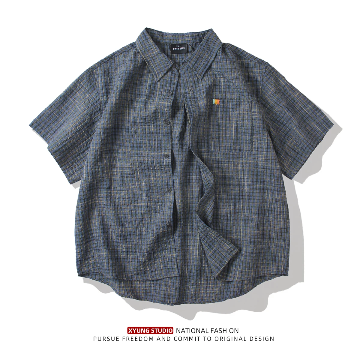 Летняя новинка: хлопковая рубашка в клетку, повседневная, свободного кроя, мужская, модная, в японском стиле, дышащая.
Летняя новинка: хлопковая рубашка в клетку, повседневная, свободного кроя, мужская, модная, в японском стиле, дышащая.