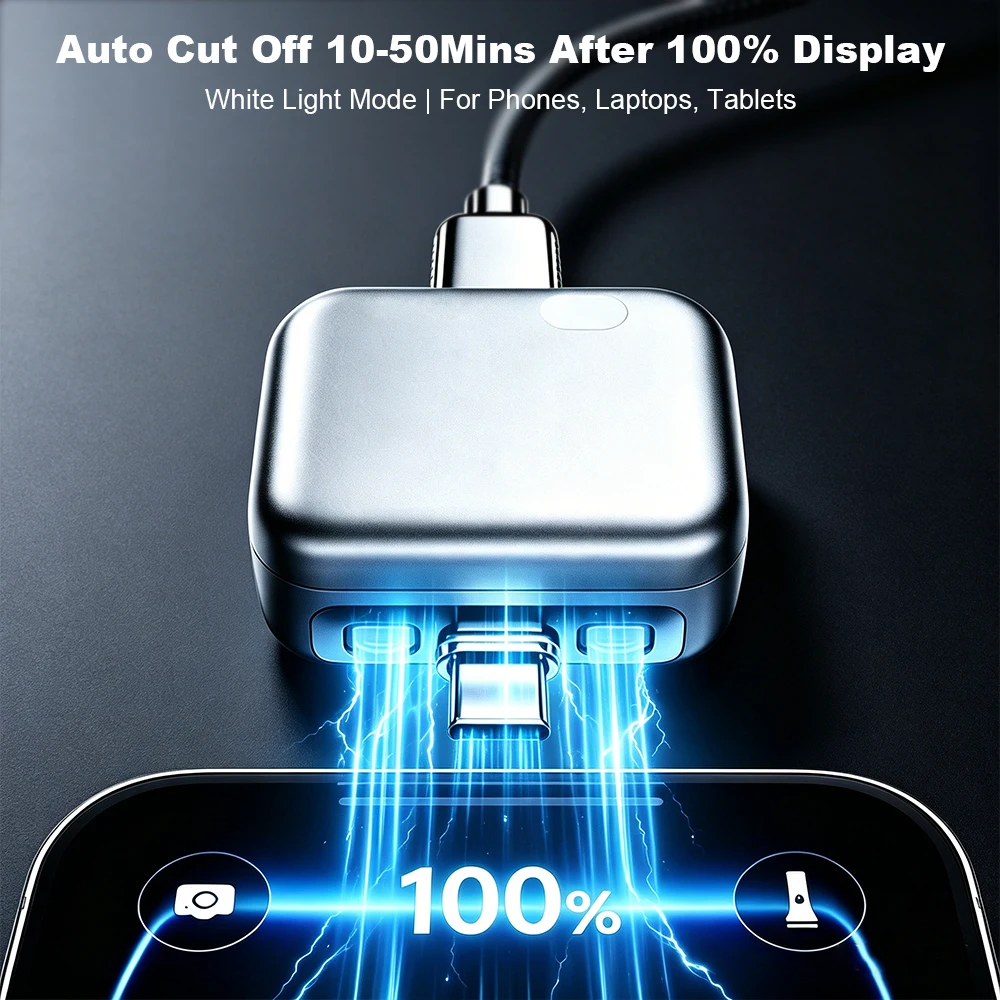 Universal Auto Disconnect Charger Adapter, Type-C Fast Charging Separator with Full Charge Auto Cut Function
Universal Auto Disconnect Charger Adapter, Type-C Fast Charging Separator with Full Charge Auto Cut Function