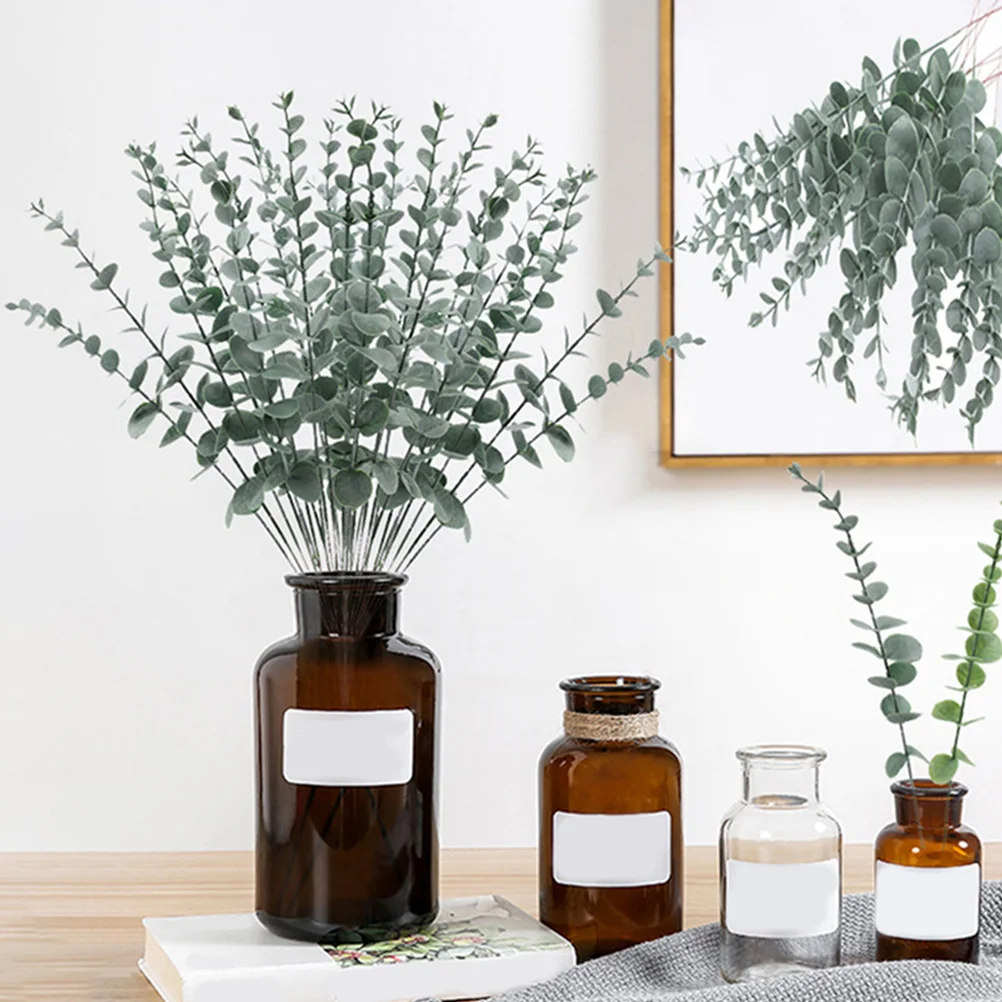 48 Pcs Simulation Eucalyptus Leaves Stems 38cm Dark Green Artificial Plants Decor Faux Branches for Home Bedroom Kitchen
48 Pcs Simulation Eucalyptus Leaves Stems 38cm Dark Green Artificial Plants Decor Faux Branches for Home Bedroom Kitchen