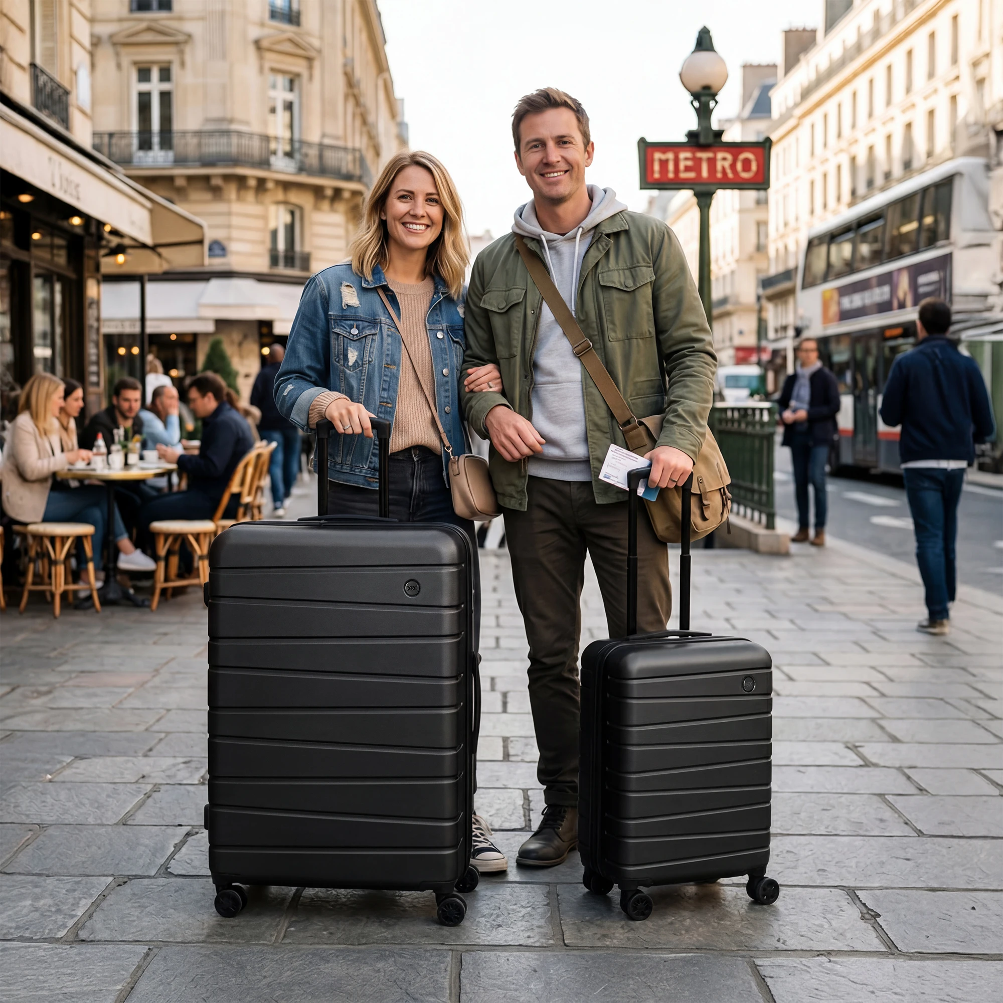 2-Piece Luggage Set 16"+30"/20"+30" Airplane Approved & Checked Luggage Lightweight Travel Hardshell Suitcases for Men Women
2-Piece Luggage Set 16"+30"/20"+30" Airplane Approved & Checked Luggage Lightweight Travel Hardshell Suitcases for Men Women