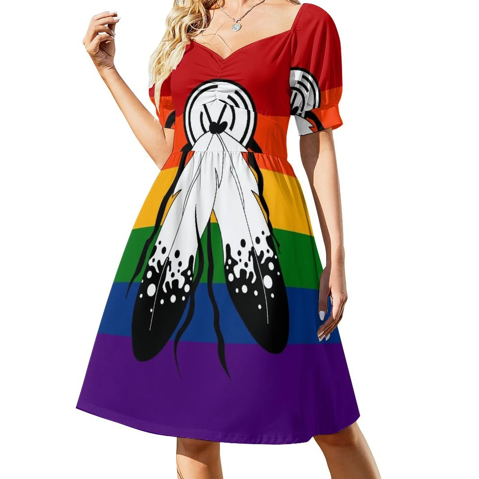 Seamless Repeating Two-Spirited Pride Flag Pattern Sleeveless Dress Women long dress Elegant gown women's summer dresses 2024
Seamless Repeating Two-Spirited Pride Flag Pattern Sleeveless Dress Women long dress Elegant gown women's summer dresses 2024