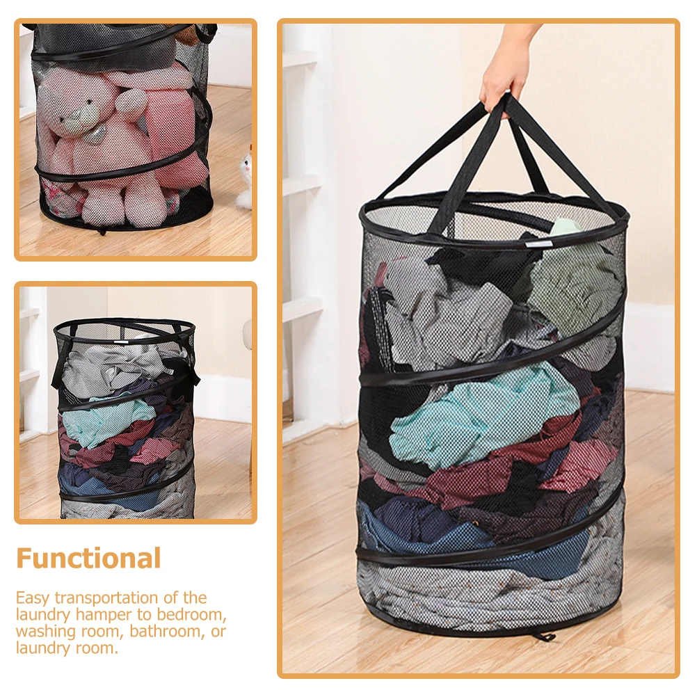 Foldable Dirty Clothes Basket Large Capacity Collapsible Mesh Hamper Black Storage Bedroom Bathroom Home Supplies
Foldable Dirty Clothes Basket Large Capacity Collapsible Mesh Hamper Black Storage Bedroom Bathroom Home Supplies
