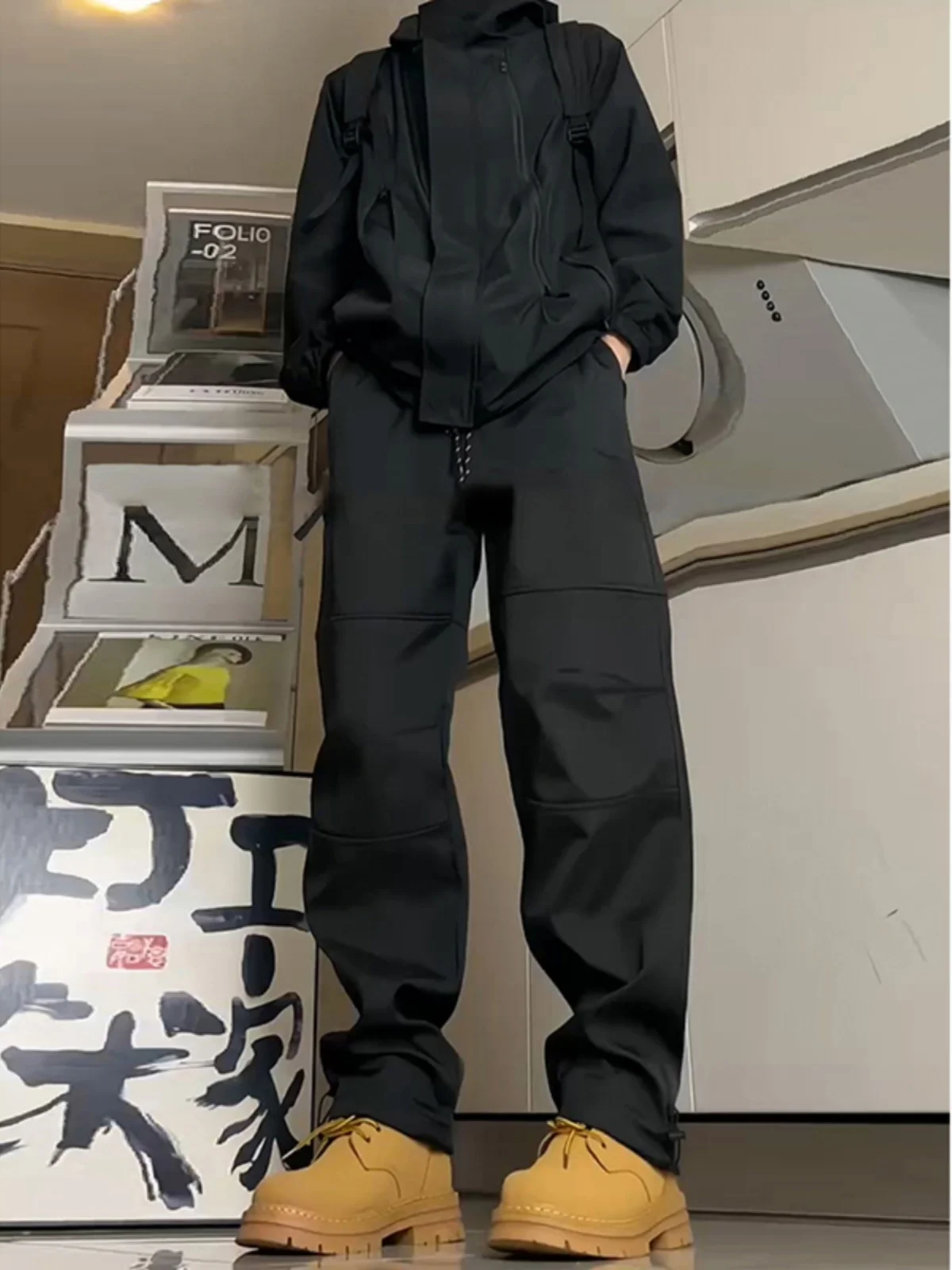 Fce Lined Men's Cargo Pants American High Street Sle Autumn Winter Heavy Du Workwear Trousers Yellow Boots Matching
Fce Lined Men's Cargo Pants American High Street Sle Autumn Winter Heavy Du Workwear Trousers Yellow Boots Matching