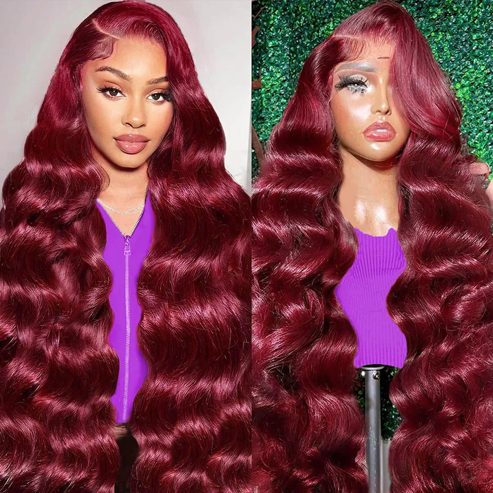 99J Burgundy Lace Front Wigs Human Hair 13x6 Body Wave HD Lace Frontal Wigs Human Hair 200% Density Pre Plucked Red Wine Wig
99J Burgundy Lace Front Wigs Human Hair 13x6 Body Wave HD Lace Frontal Wigs Human Hair 200% Density Pre Plucked Red Wine Wig