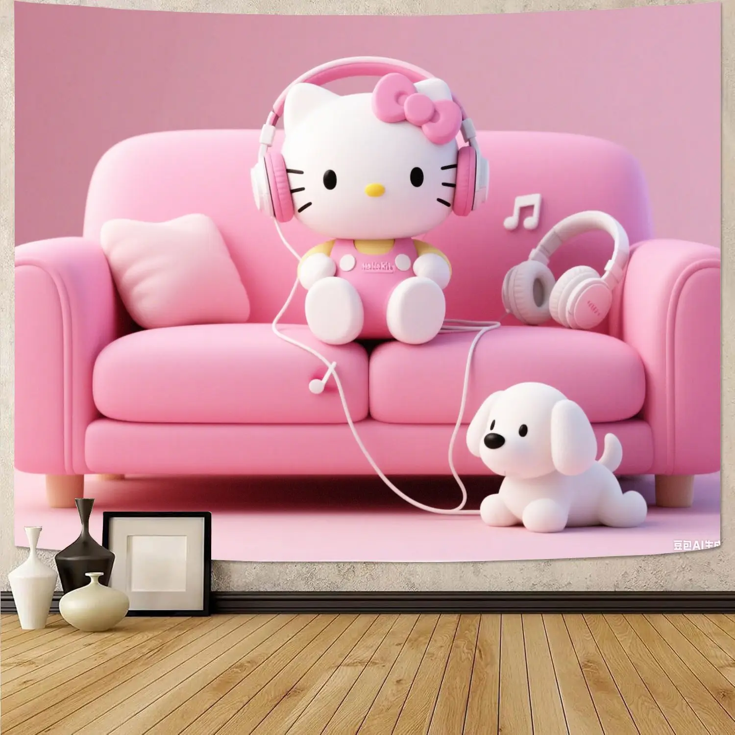 1 шт. Sanrio Hello Kitty розовый кавайный подарок для девочек гобелен современный полиэстер настенное искусство гостиная спальня декор подарок для фанатов котят
1 шт. Sanrio Hello Kitty розовый кавайный подарок для девочек гобелен современный полиэстер настенное искусство гостиная спальня декор подарок для фанатов котят
