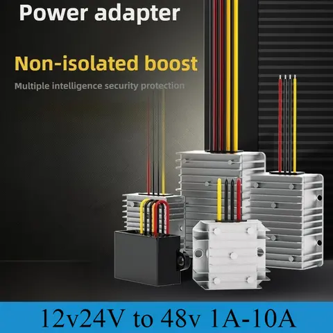 Stabilisateur de tension 12v 24V à 48v 12vdc à 48vdc, convertisseur de puissance Boost 1A-10A, convertisseur élévateur cc 12V-48V, régulateurs de voiture