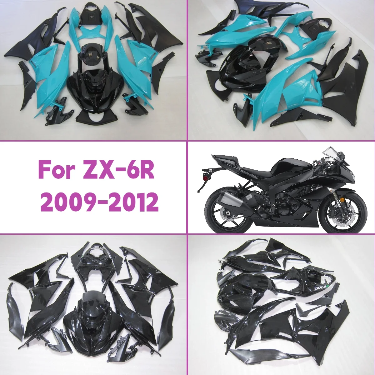 Комплект обтекателей для мотоцикла Kawasaki ZX 6R 2009-2012 годов, литые детали из ABS-пластика, набор обтекателей для ZX6R 09-12
Комплект обтекателей для мотоцикла Kawasaki ZX 6R 2009-2012 годов, литые детали из ABS-пластика, набор обтекателей для ZX6R 09-12