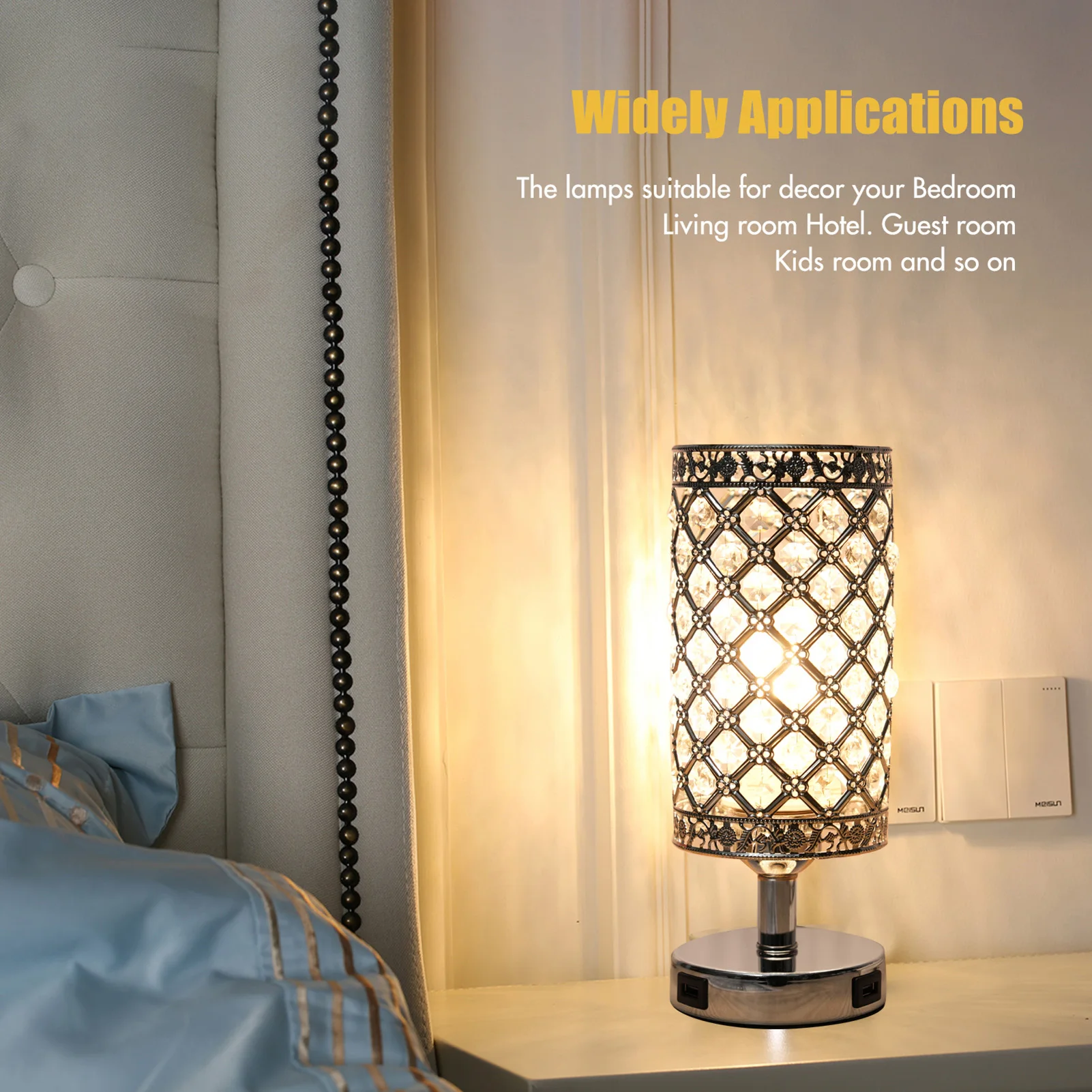 Настольный ночник Tomshine Crystal с двумя USB-портами, 3 уровнями регулировки яркости, сенсорным управлением
Настольный ночник Tomshine Crystal с двумя USB-портами, 3 уровнями регулировки яркости, сенсорным управлением