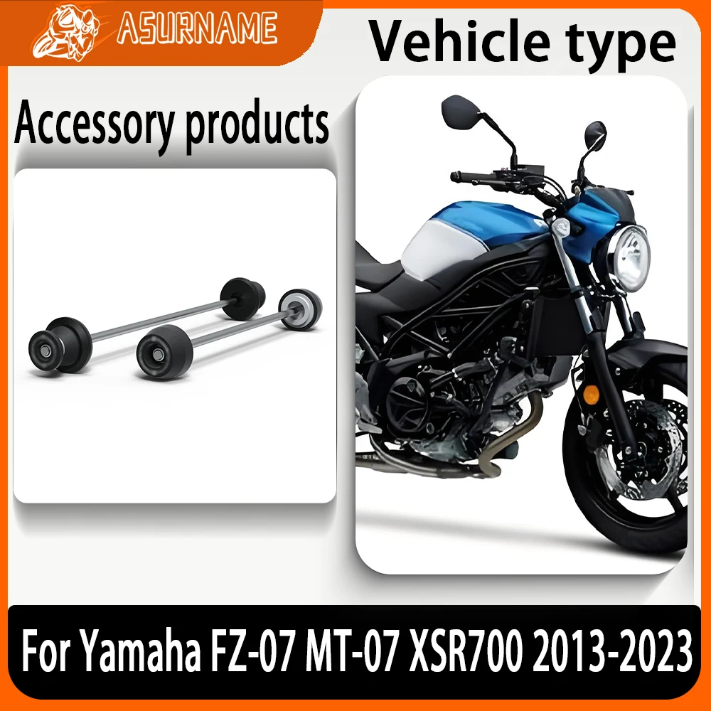 For Yamaha FZ-07 FZ07 MT-07 MT07 XSR 700 XSR700 2013-2023 Motorcycle Front Rear Wheel Fork Slider Axle Crash Falling Protector
For Yamaha FZ-07 FZ07 MT-07 MT07 XSR 700 XSR700 2013-2023 Motorcycle Front Rear Wheel Fork Slider Axle Crash Falling Protector