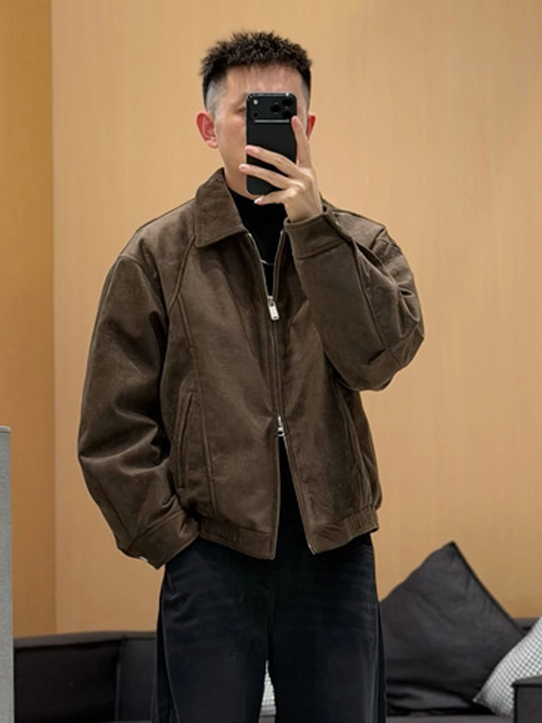 Men's Suede Jacket down Coat Casual Short Style Windproof Warmth Outerwear Polyester Fiber Thickened White Duck down Filling
Men's Suede Jacket down Coat Casual Short Style Windproof Warmth Outerwear Polyester Fiber Thickened White Duck down Filling