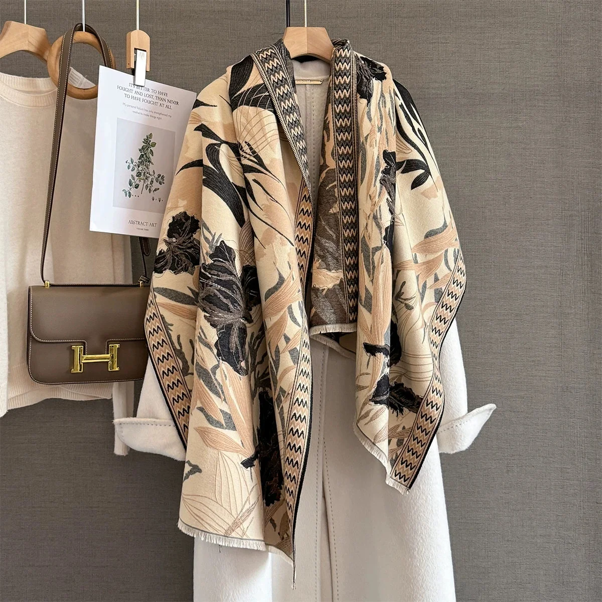 Роскошные зимние кашемировые шарфы для женщин, дизайн 2025 года, теплое одеяло из пашмины, пончо, женская шаль, толстый платок, шарф Bufanda
Роскошные зимние кашемировые шарфы для женщин, дизайн 2025 года, теплое одеяло из пашмины, пончо, женская шаль, толстый платок, шарф Bufanda