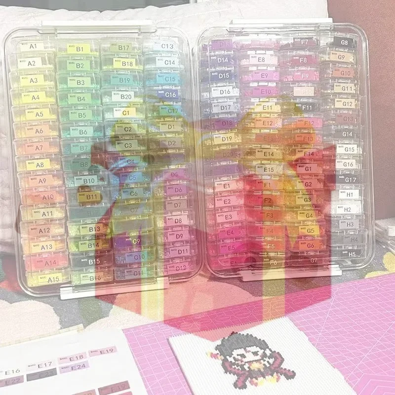 【HG】Large Capacity Fuse Beads Organizer 60 Small Boxes Clip Closure Bean Storage Box Multi-functional 221 Color Labels
【HG】Large Capacity Fuse Beads Organizer 60 Small Boxes Clip Closure Bean Storage Box Multi-functional 221 Color Labels