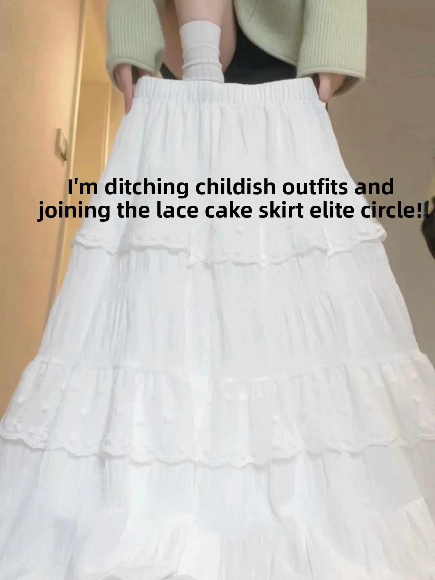 High Waist A-Line Skirt Cake Lace Splicing Women plus Size Loose Fit Spring Summer Midi Skirt Office Casual Shape
High Waist A-Line Skirt Cake Lace Splicing Women plus Size Loose Fit Spring Summer Midi Skirt Office Casual Shape