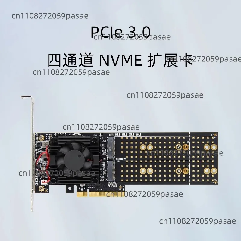 Split-Free 4-Disk M.2 PCIe Expansion Card - PLX8747 Chip, Full/Half Height, Silent Operation
Split-Free 4-Disk M.2 PCIe Expansion Card - PLX8747 Chip, Full/Half Height, Silent Operation