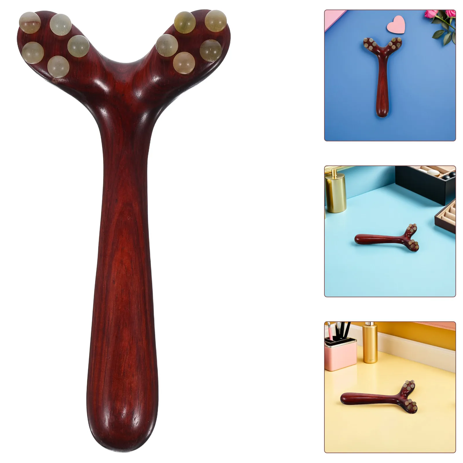 Wooden Facial Massage Stick Natural Rosewood Y-Shaped Face Roller for Anti-Aging Skin Care and Jawline Lifting Contouring Gua
Wooden Facial Massage Stick Natural Rosewood Y-Shaped Face Roller for Anti-Aging Skin Care and Jawline Lifting Contouring Gua