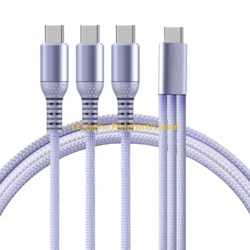 U55B Triple USB C Port 120cm Nylon Braided Cord 3 in 1 USB C Splitter Cable for Office Travel Home Electronics Setup
U55B Triple USB C Port 120cm Nylon Braided Cord 3 in 1 USB C Splitter Cable for Office Travel Home Electronics Setup