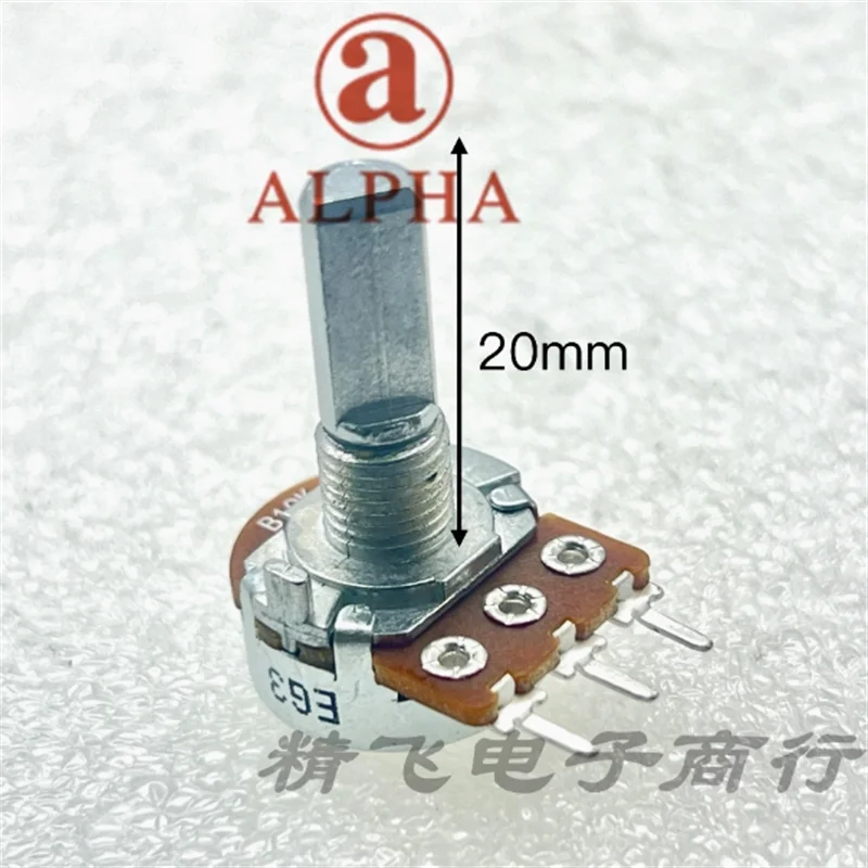 5 PCS ALPHA RV16 single tone mixing console with volume adjustment sound system B10K axis length 20mm
5 PCS ALPHA RV16 single tone mixing console with volume adjustment sound system B10K axis length 20mm
