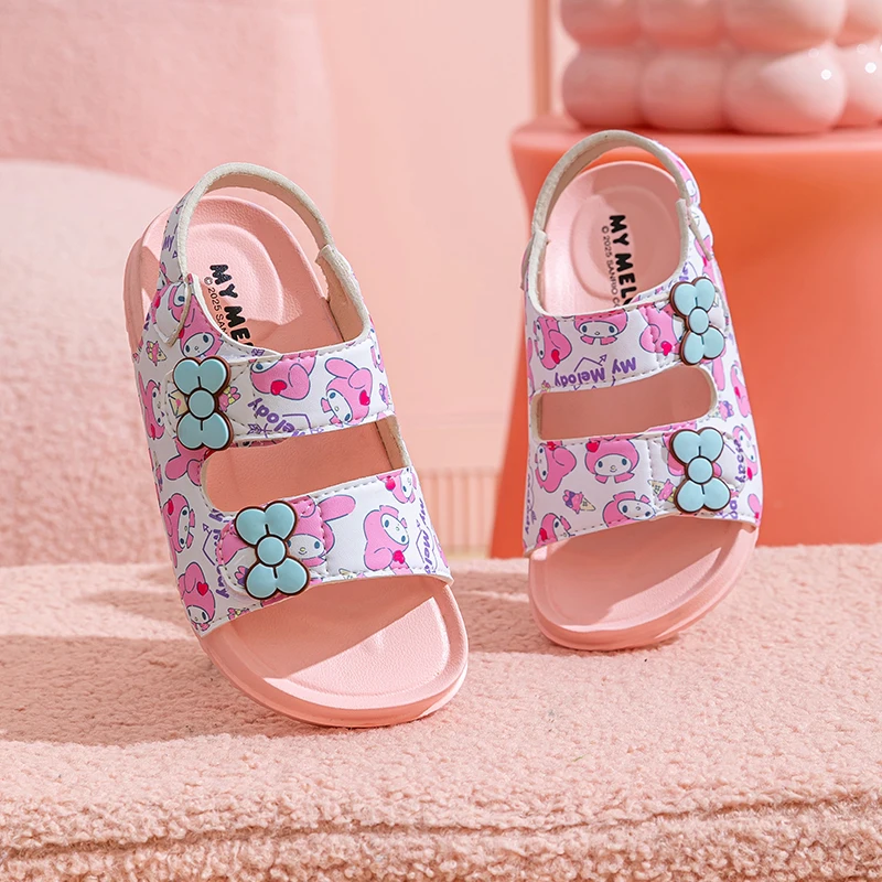 Сандалии Sanrio для девочек, лето 2024, повседневные детские сандалии Mymoledy, обувь на плоской подошве для девочек, модная повседневная нескользящая детская пляжная обувь
Сандалии Sanrio для девочек, лето 2024, повседневные детские сандалии Mymoledy, обувь на плоской подошве для девочек, модная повседневная нескользящая детская пляжная обувь