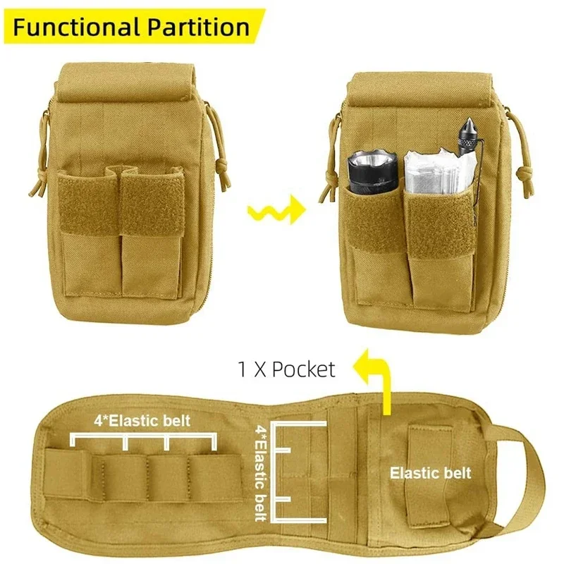 Tactical Molle First Aid Kit Survival Bag Emergency Pouch Outdoor Travel Waist Pack Camping Hunting Bag Equipment
Tactical Molle First Aid Kit Survival Bag Emergency Pouch Outdoor Travel Waist Pack Camping Hunting Bag Equipment