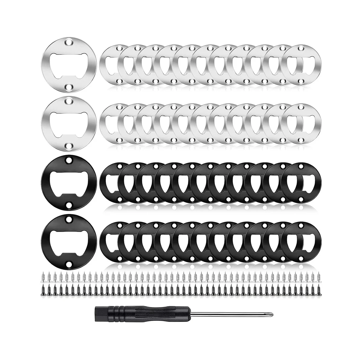 Bottle Opener Inserts Kits Round DIY Bottle Opener Hardware Kit DIY Beer Opener Round DIY Bottle Opener , Black+Silver
Bottle Opener Inserts Kits Round DIY Bottle Opener Hardware Kit DIY Beer Opener Round DIY Bottle Opener , Black+Silver