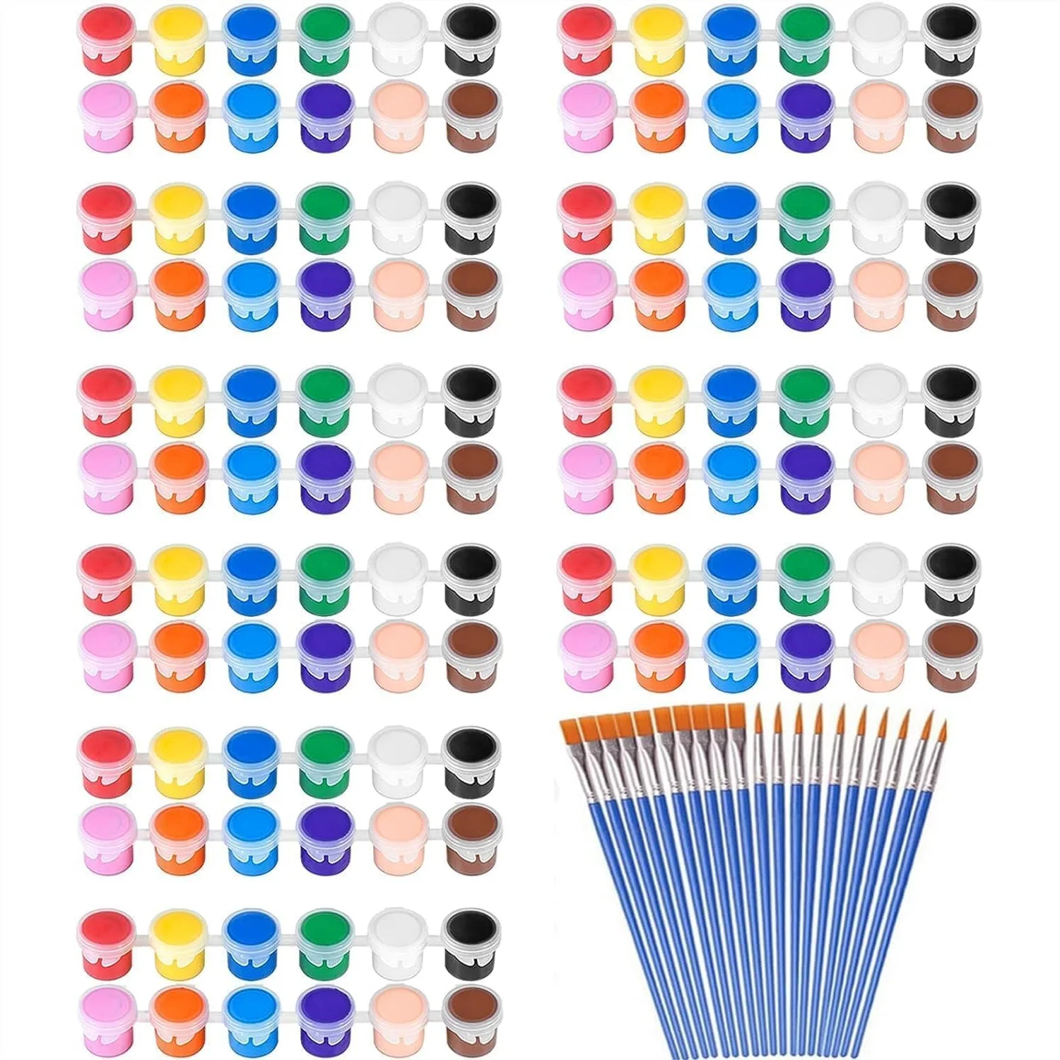 145 Pcs Mini Acrylic Paint Set for Kids with 12 Colors Washable Paint Strips and Brushes for Easter Egg Art Craft
145 Pcs Mini Acrylic Paint Set for Kids with 12 Colors Washable Paint Strips and Brushes for Easter Egg Art Craft