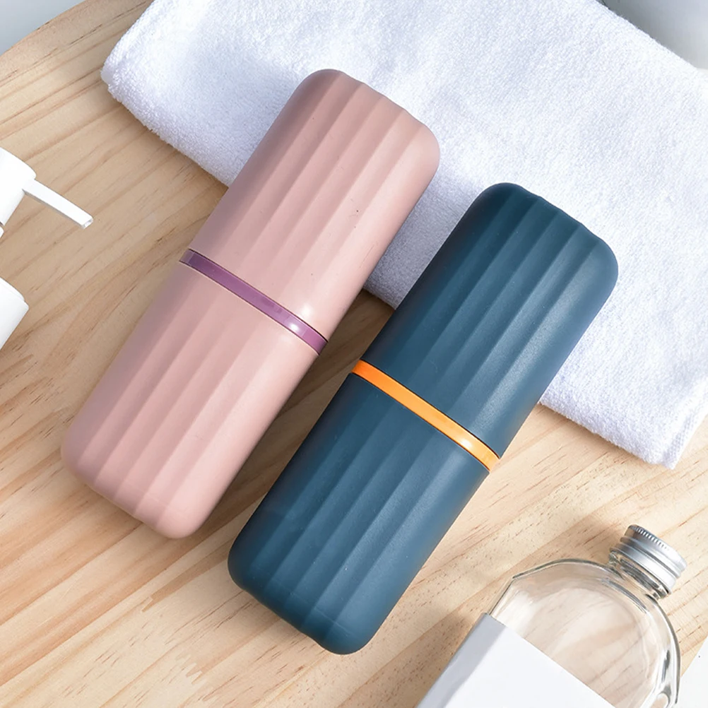 2Pcs Toothbrush Holder Portable Travel Cup Storage Box Thick Durable Material Lightweight Compact Airtight Case Plastic
2Pcs Toothbrush Holder Portable Travel Cup Storage Box Thick Durable Material Lightweight Compact Airtight Case Plastic