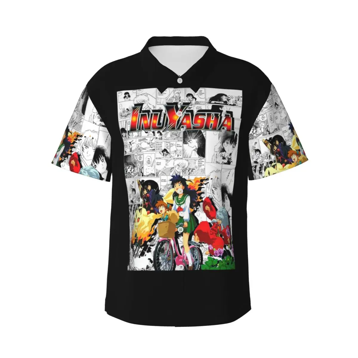 Мужские рубашки в стиле аниме Inuyasha Kagome Higurashi, гавайская рубашка с коротким рукавом, забавные топы с лацканами для летнего пляжа
Мужские рубашки в стиле аниме Inuyasha Kagome Higurashi, гавайская рубашка с коротким рукавом, забавные топы с лацканами для летнего пляжа