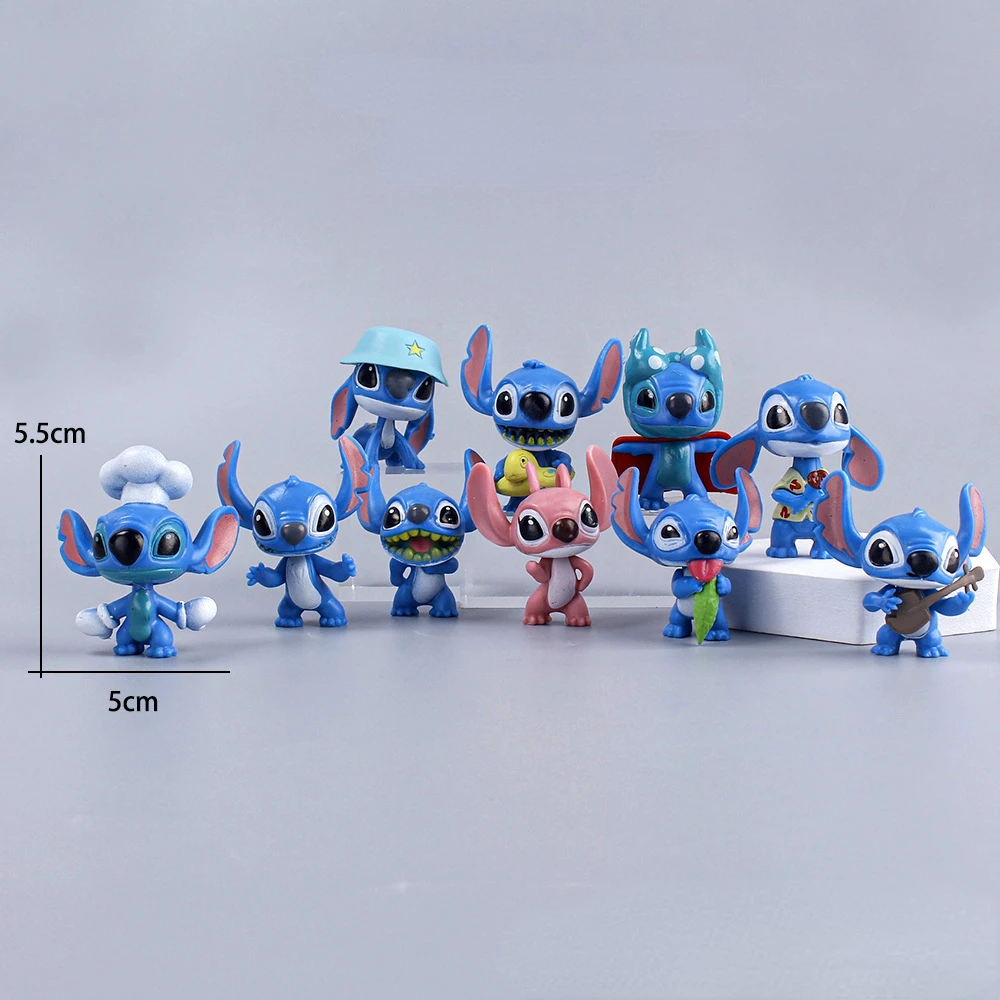 Disney Stitch Action Figure Cute Handmade Blind Box Set of 10 Cartoon Anime Dolls Car Decoration Cake Decorative Gift Anime Toys
Disney Stitch Action Figure Cute Handmade Blind Box Set of 10 Cartoon Anime Dolls Car Decoration Cake Decorative Gift Anime Toys