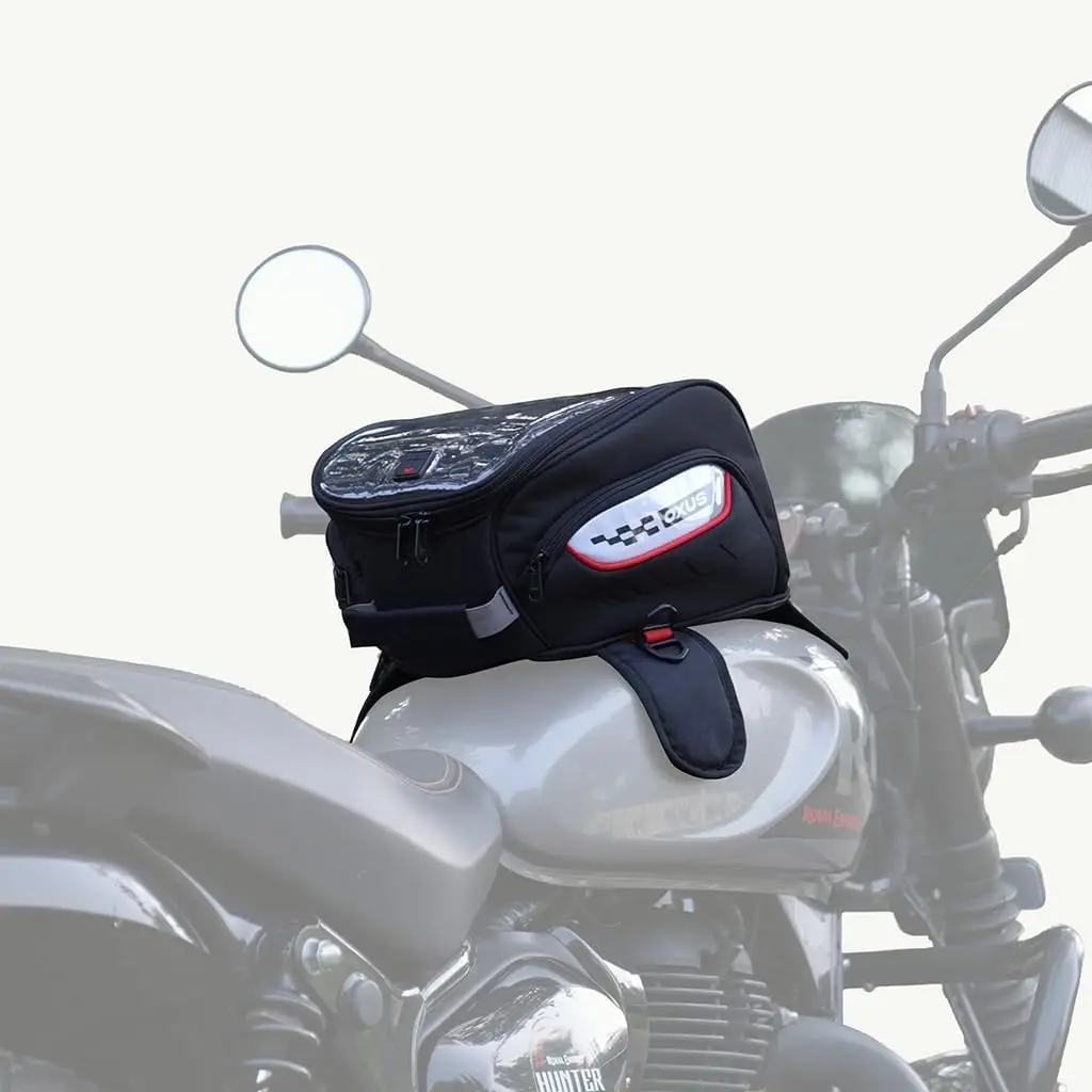 13L Motorcycle Tank Bag: Converts to Backpack, Scratch-Free, EBC Net, Rain Cover
13L Motorcycle Tank Bag: Converts to Backpack, Scratch-Free, EBC Net, Rain Cover