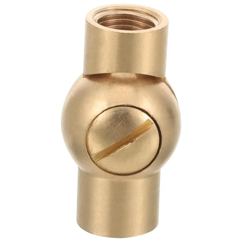 AB41-Pure Brass Internal Teeth M10 Two-Way Universal Shaking Copper Steering Head Table Wall Lamp Accessories Universal Joint
AB41-Pure Brass Internal Teeth M10 Two-Way Universal Shaking Copper Steering Head Table Wall Lamp Accessories Universal Joint