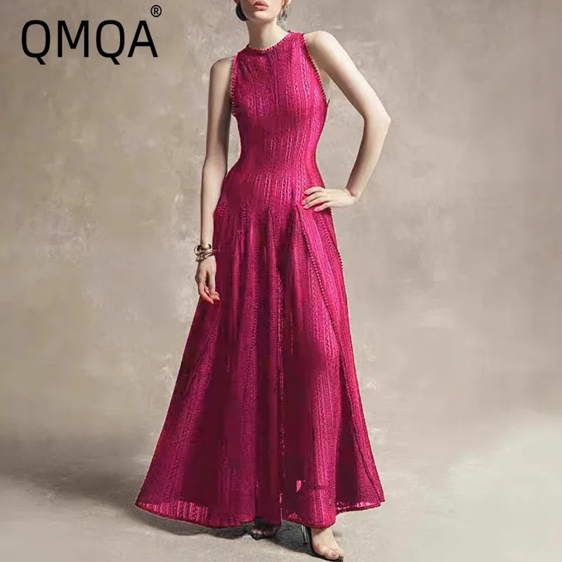 QMQA Fashion Women's Elegant Slimming Dress French Niche Design Simple Hollow Embroidery Lace Sleeveless Dresses Summer New M531
QMQA Fashion Women's Elegant Slimming Dress French Niche Design Simple Hollow Embroidery Lace Sleeveless Dresses Summer New M531
