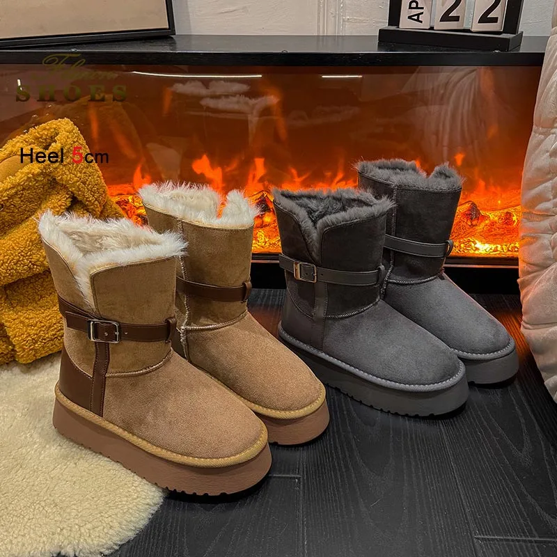 2025 зимние удобные женские зимние ботильоны на плоской подошве и платформе 5 см, замшевые ботинки с пряжкой на ремне, повседневные теплые зимние ботинки, хлопковая обувь
2025 зимние удобные женские зимние ботильоны на плоской подошве и платформе 5 см, замшевые ботинки с пряжкой на ремне, повседневные теплые зимние ботинки, хлопковая обувь