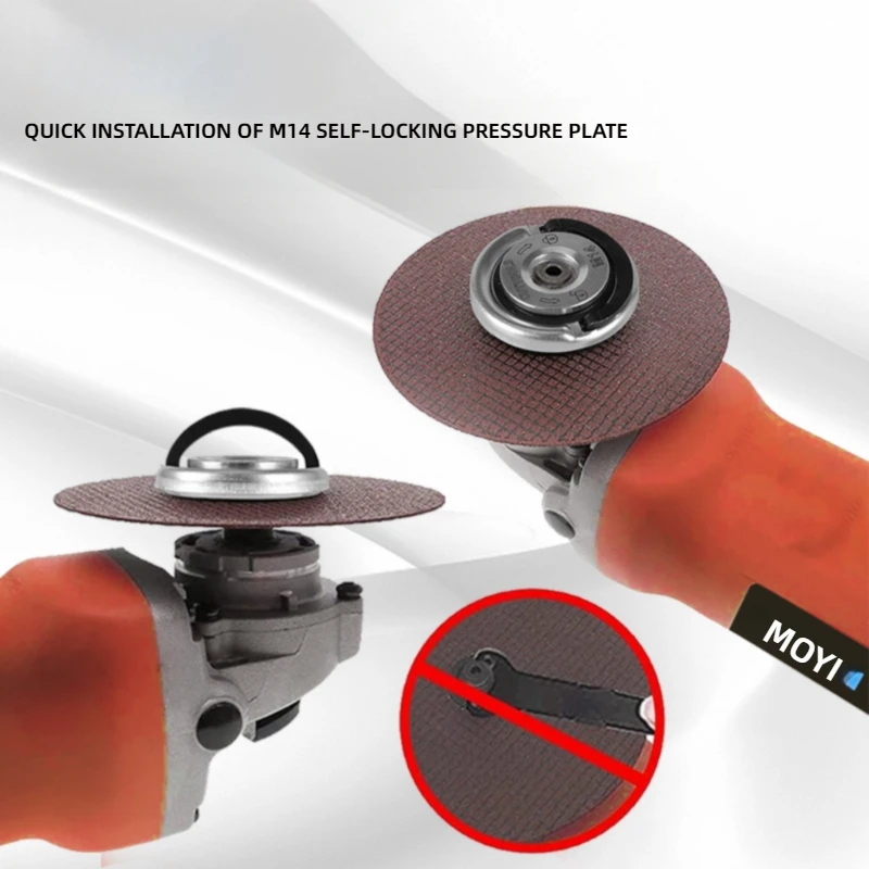 M10 M14 5/8 Inch Pressure Plate for Angle Grinder Quick Release Self-Locking Pull Ring Flange Nut Power Chuck Accessories
M10 M14 5/8 Inch Pressure Plate for Angle Grinder Quick Release Self-Locking Pull Ring Flange Nut Power Chuck Accessories