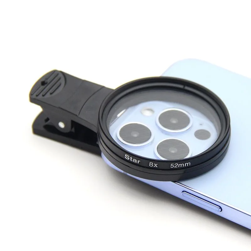 52mm large aperture mobile phone 20x macro lens 8-line 12 line starlight mirror sparkling details magnifying fire color lens
52mm large aperture mobile phone 20x macro lens 8-line 12 line starlight mirror sparkling details magnifying fire color lens