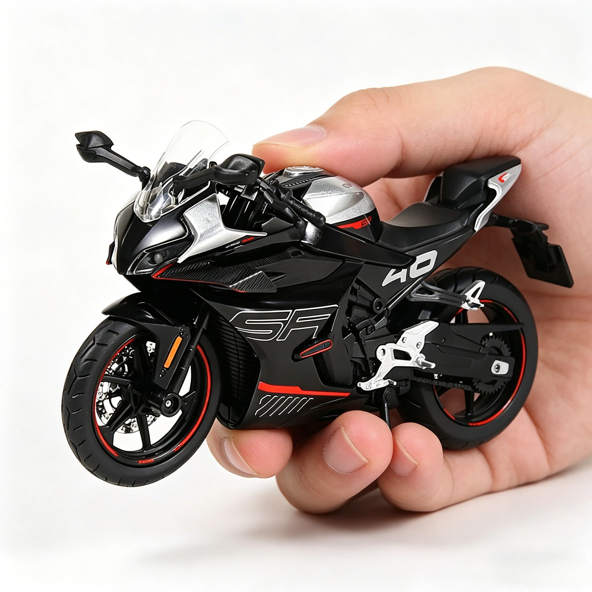 1:12 450SR Model Toy Motorbikes Alloy Diecast CFMOTO 450SR Motorcycle Shock Absorption Front Wheel Steering Boys Gifts
1:12 450SR Model Toy Motorbikes Alloy Diecast CFMOTO 450SR Motorcycle Shock Absorption Front Wheel Steering Boys Gifts
