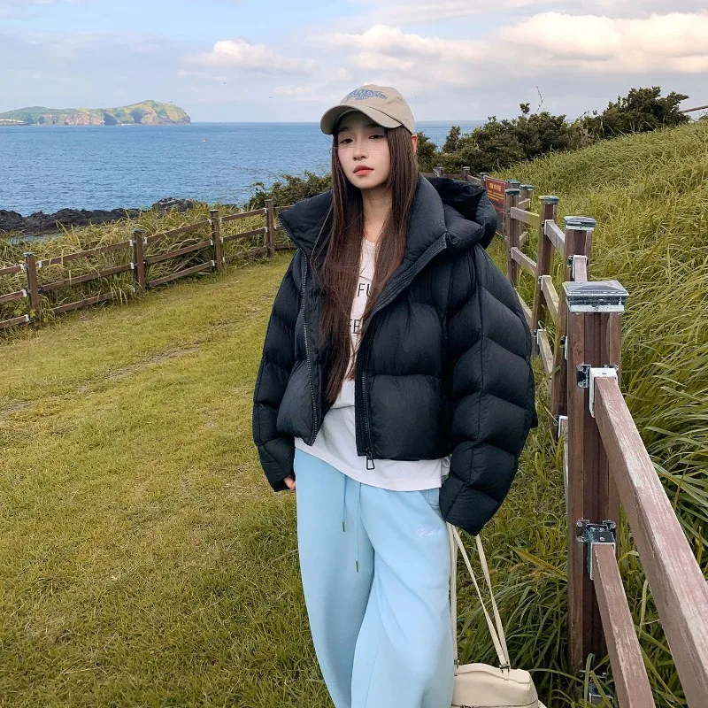 Winter Puffer Jacket Women Warm Parkas Long Sleeve Casual Cotton Padded Jacket Hooded Loose Bread Snow Wear Coat Female
Winter Puffer Jacket Women Warm Parkas Long Sleeve Casual Cotton Padded Jacket Hooded Loose Bread Snow Wear Coat Female