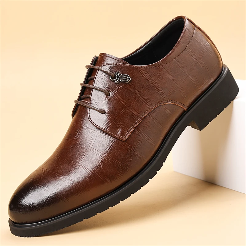 Men Derby Shoes PU Low Heel Solid Color Comfortable Classic Business Formal Men Shoes Size 38-46
Men Derby Shoes PU Low Heel Solid Color Comfortable Classic Business Formal Men Shoes Size 38-46