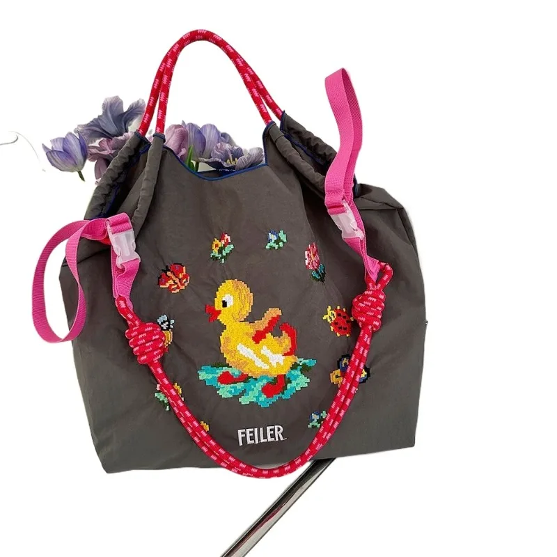 Japanese Shopping Bag Embroidery Environmental Protection Large Capacity Nylon Messenger Bag Portable Shoulder Envelope Handbags
Japanese Shopping Bag Embroidery Environmental Protection Large Capacity Nylon Messenger Bag Portable Shoulder Envelope Handbags