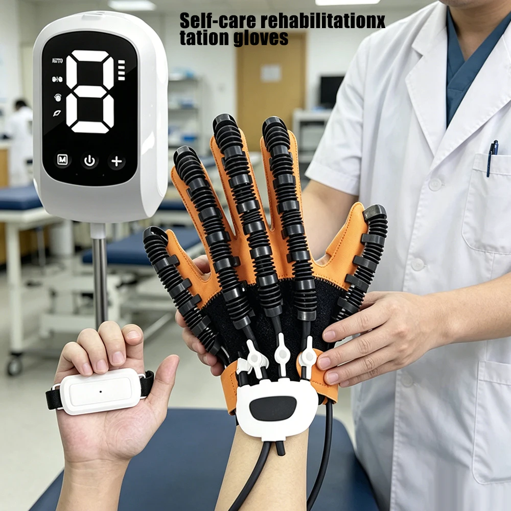 Intelligent Cross Border Rehabilitation Robot Five Finger Mirror Training Gloves Hand Self Care Tool For Seniors Stroke Victims
Intelligent Cross Border Rehabilitation Robot Five Finger Mirror Training Gloves Hand Self Care Tool For Seniors Stroke Victims