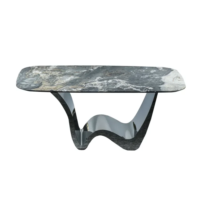 Modern Stainless Steel Dining Table New Marble Top Simple Design Stone Furniture for Home Living Room Office Restaurant
Modern Stainless Steel Dining Table New Marble Top Simple Design Stone Furniture for Home Living Room Office Restaurant