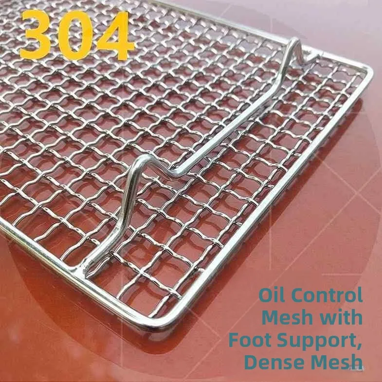 Stainless Steel BBQ Grill Pan Oil Drain Rack Built-In Home Use Baking Net with Stand Rectangular Kitchen Cooking Utensils
Stainless Steel BBQ Grill Pan Oil Drain Rack Built-In Home Use Baking Net with Stand Rectangular Kitchen Cooking Utensils