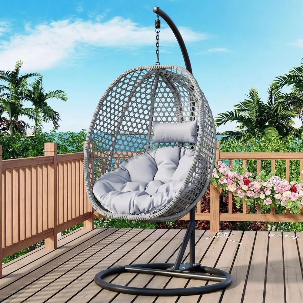 Egg Swing Chair with Stand,Hanging Egg Chair Indoor Outdoor,Hammock Hanging Basket Chair with Steel e,Patio Egg Chair with Remov
Egg Swing Chair with Stand,Hanging Egg Chair Indoor Outdoor,Hammock Hanging Basket Chair with Steel e,Patio Egg Chair with Remov