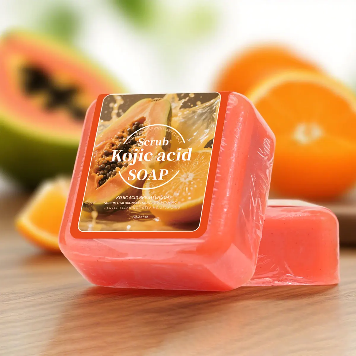 70g Natural Kojic Acid Papaya Soap with Glycerin Deep Cleansing Brighten Skin Sweet Orange Scented Bar for Facial & Body Care
70g Natural Kojic Acid Papaya Soap with Glycerin Deep Cleansing Brighten Skin Sweet Orange Scented Bar for Facial & Body Care