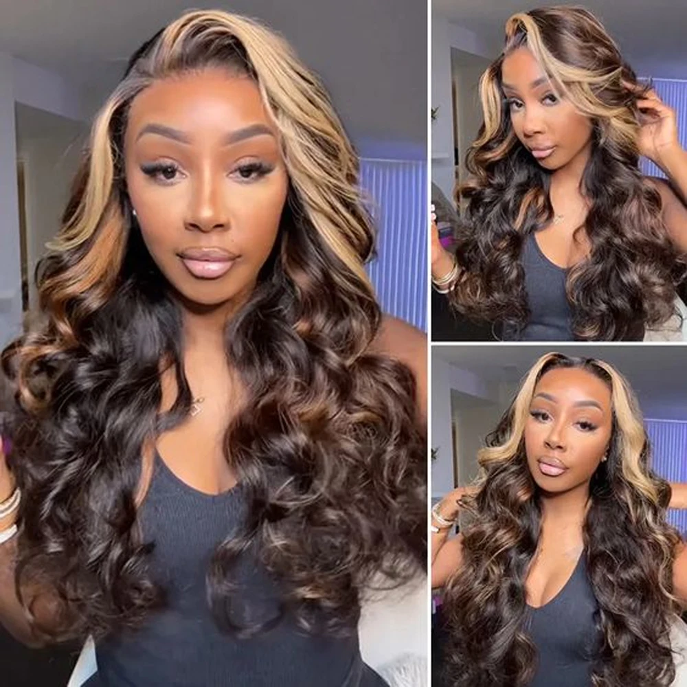 13x6 Body Wave Lace Front Wig Human Hair 13x6 Highlight Color HD Transparent Lace Frontal Wig For Black Women 180% Density
13x6 Body Wave Lace Front Wig Human Hair 13x6 Highlight Color HD Transparent Lace Frontal Wig For Black Women 180% Density